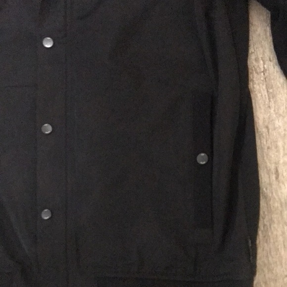 Ted Baker Black Tall Fit light weight Full Zip and Snap Bomber jacket size 4 - Picture 11 of 12